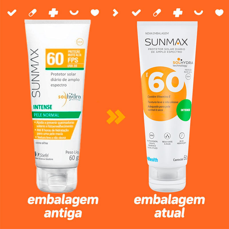 Protetor Solar Sunmax Intense FPS60 60g