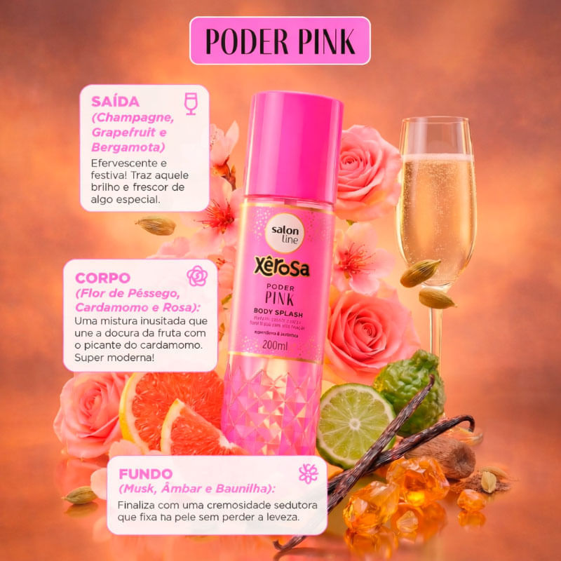 Body Splash Salon Line Xerôsa Poder Pink | Farmácia Drogal