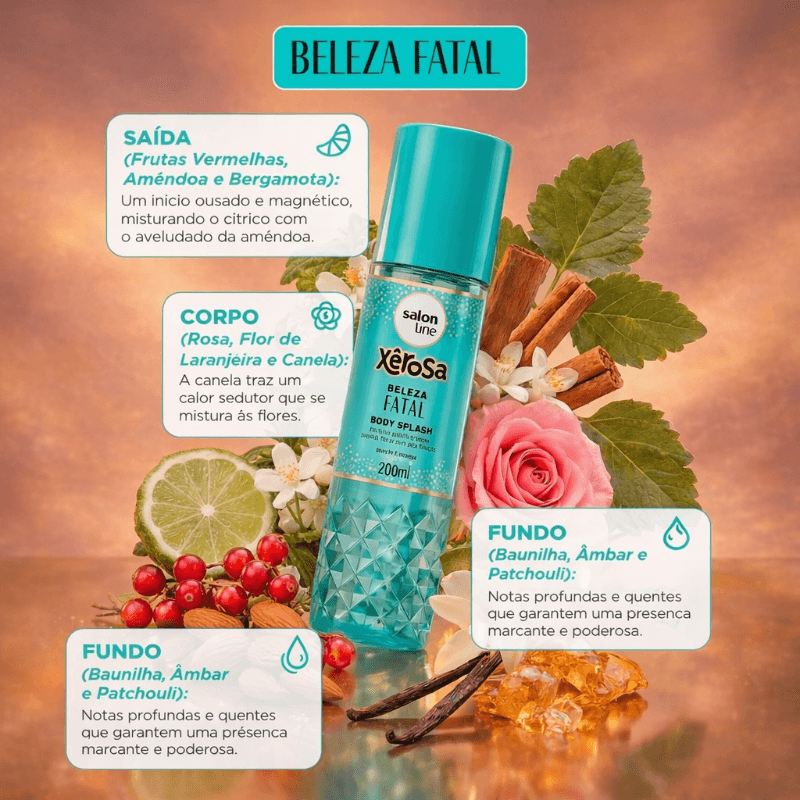 Body Splash Salon Line Xerôsa Beleza Fatal | Farmacia Drogal