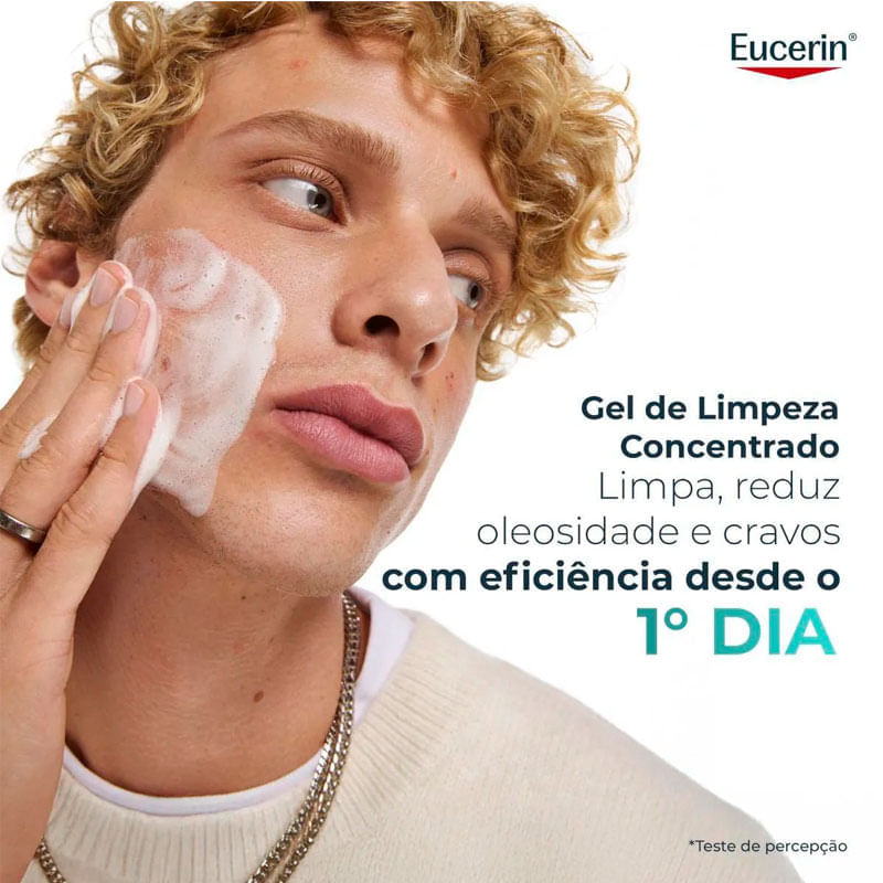Encontraproduto.com.br - Gel de Limpeza Facial Antiacne DermoPure Concentrado Antioleosidade Eucerin 150g