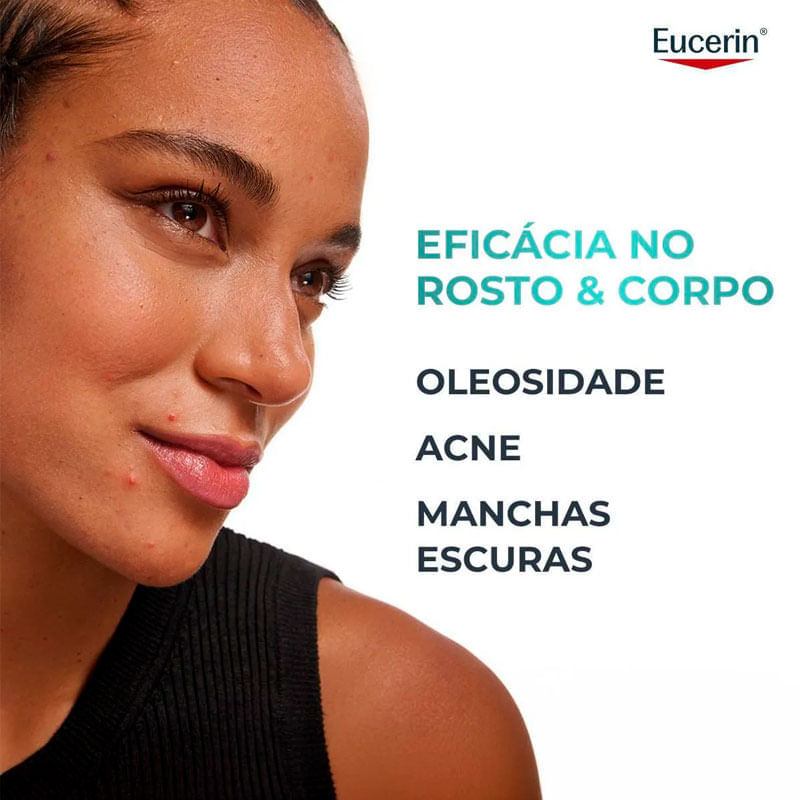 Encontraproduto.com.br - Gel de Limpeza Facial Antiacne DermoPure Concentrado Antioleosidade Eucerin 150g