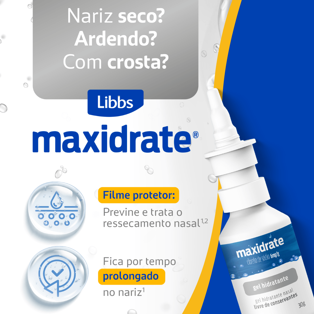 Maxidrate Gel Nasal 30g - Para que Serve, Preço: Drogal