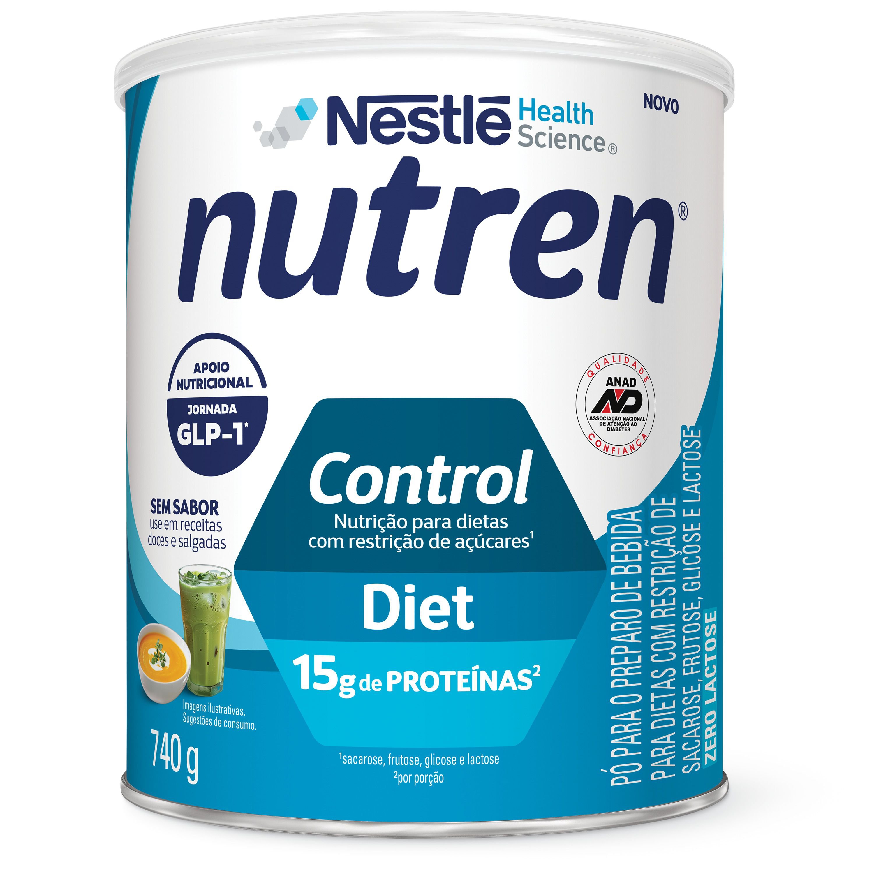 Complemento Alimentar Nutren Control Diet Sem Sabor 740g