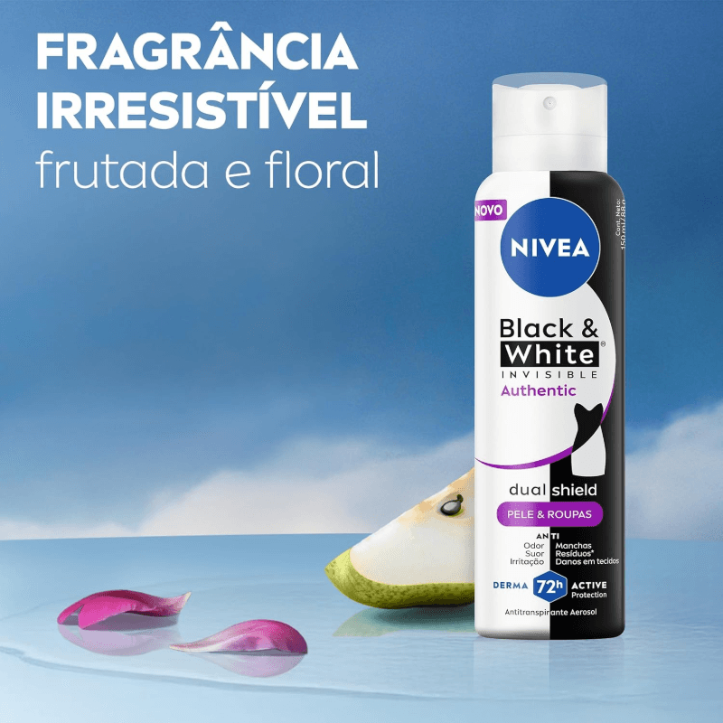 Desodorante Nivea Black & White Invisible 72H 150ml
