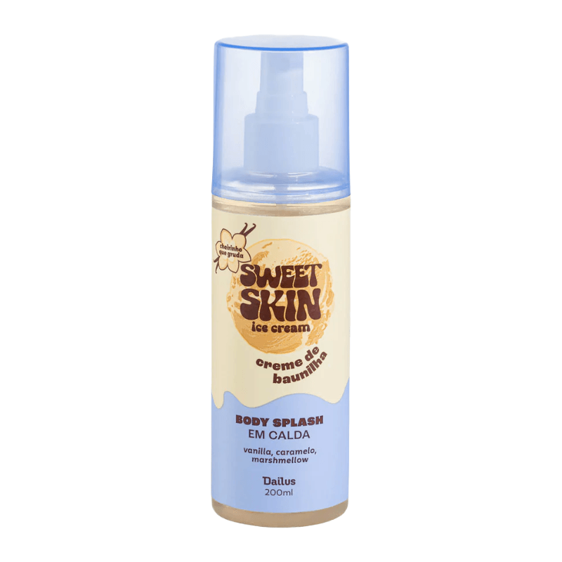 Desodorante Colônia Body Splash em Calda Dailus Sweet Skin Creme de Baunilha 200ml