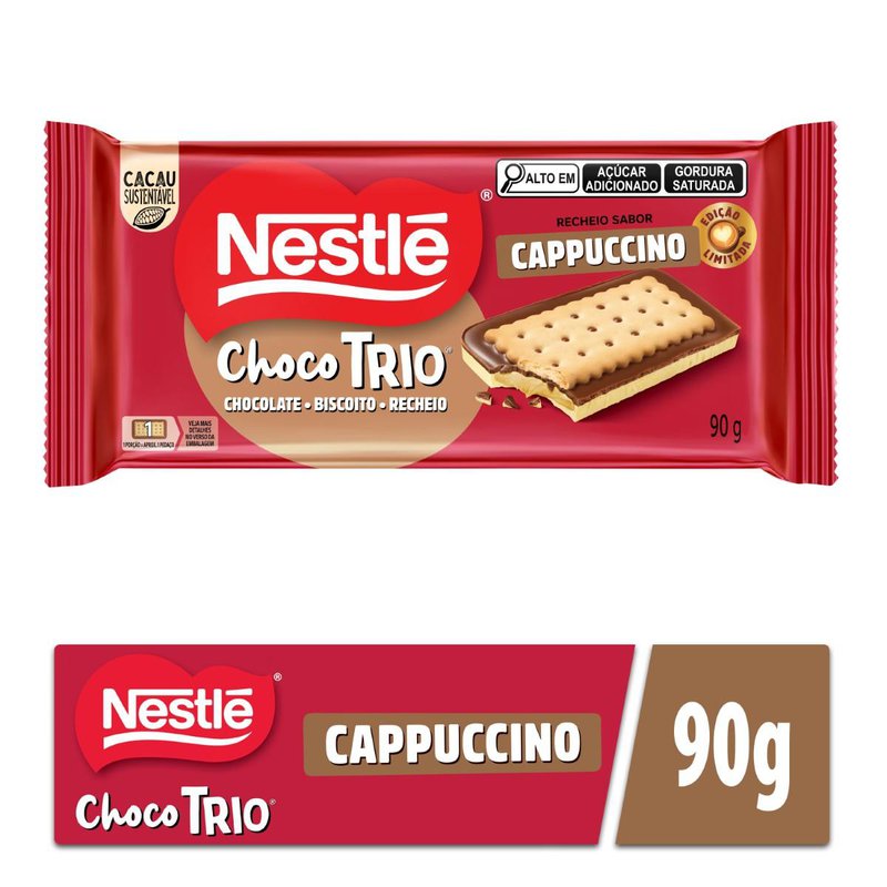 Chocolate Nestlé Choco Trio Cappucino 90g: Drogal