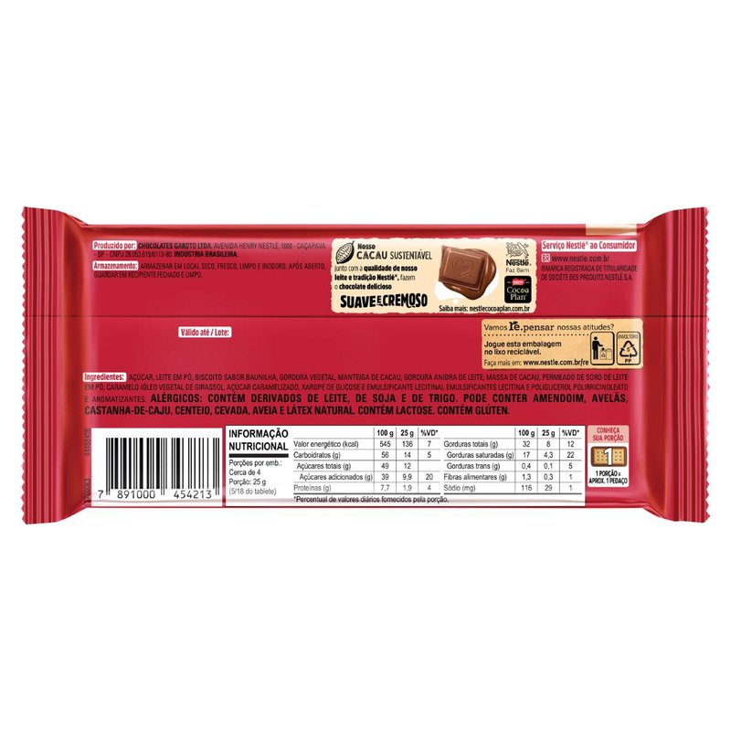 Chocolate Nestlé Choco Trio Cappucino 90g: Drogal