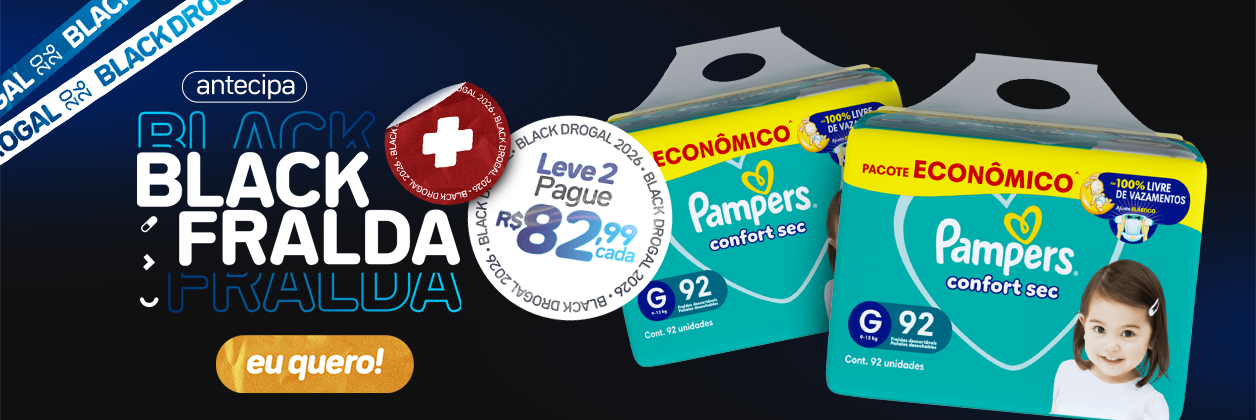 Antecipa Black Fralda Leve 2 Pague R$ 82,99* Cada