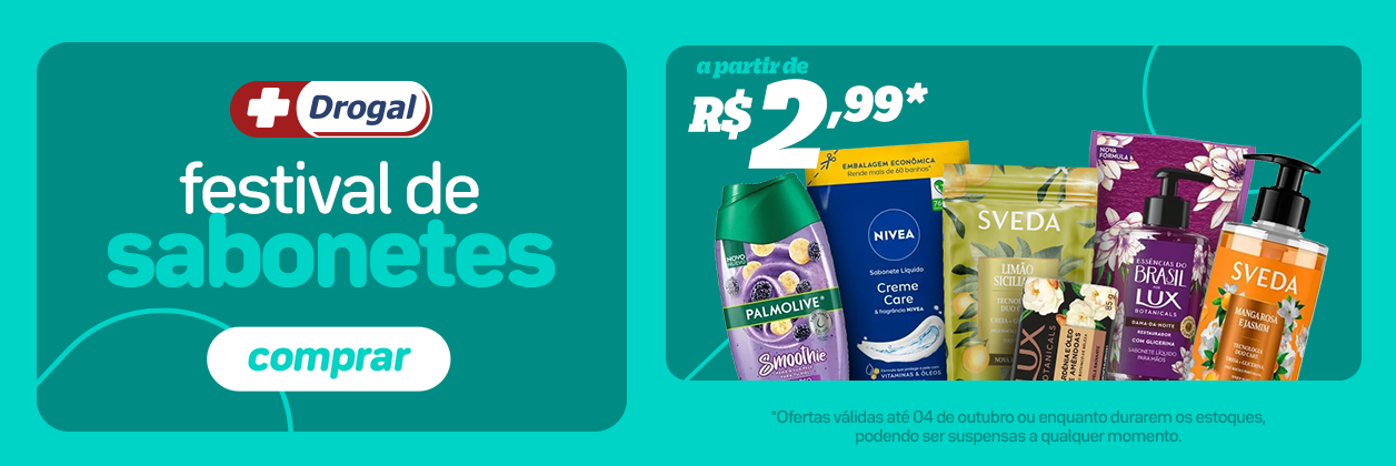 Festival de Sabonetes a partir de R$2,99*