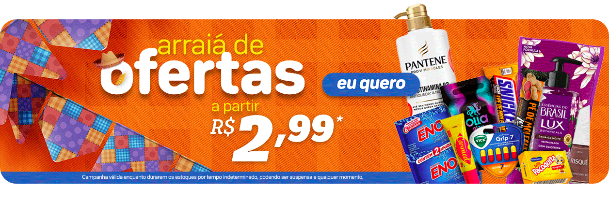 Arraiá de Ofertas a Partir de R$2,99